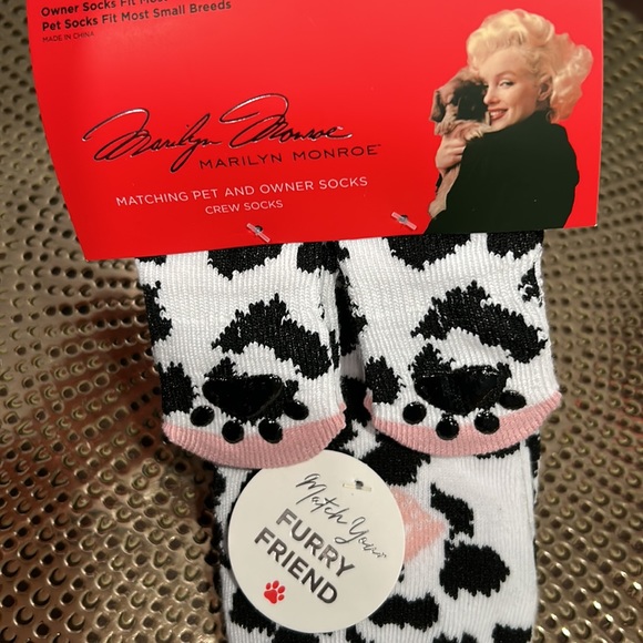 Marilyn Monroe matching socks for owner and pet. NWT - Picture 2 of 7